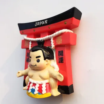 Japonija Kelionės Atminimo Šaldytuvas Magnetas Lipdukas Žibintų Sumo Animacinių Filmų Antis Pranešimą Lipdukas Namų Puošybai