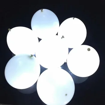 5vnt LED balta šviesa balionas 