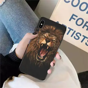 Gyvūnų Liūtas, Vilkas Pelėda Dramblys, Liūtas, Tigras, Telefono dėklas skirtas iPhone 11 12 pro XS MAX 8 7 6 6S Plus X 5S SE 2020 XR mini
