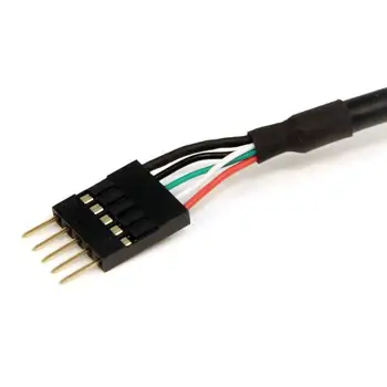 Vidaus 5 pin USB IDC Plokštė Antraštė Kabelis M/M (USBINT5PINMF)