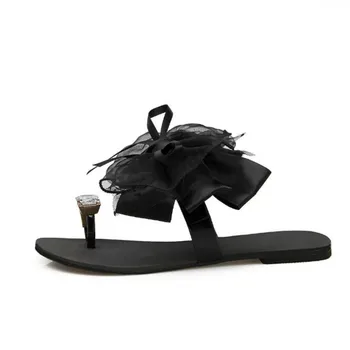 Vasaros moterų šlepetės mados kalnų krištolas rankovės kojų saldus lankas butas neslidus švelni oda-draugiškas platforma moterų batai U30-30