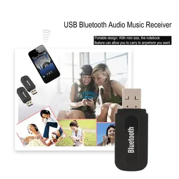 USB Bevielio Muzikos Stereo Imtuvas, Adapteris AMP Dongle Garso Namuose Garsiakalbis, 3.5 mm Lizdas Imtuvas Prisijungti
