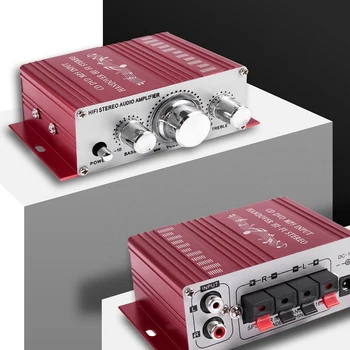 RCA 2CH Hi-Fi Stereo Stiprintuvas Stiprintuvas, MP3 Garsiakalbis Automobilių DVD Mini Moto