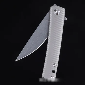 Titano lydinio sulankstomas peilis S35V savigynos peilis išgyvenimo įrankis, išgyvenimo peilis aštrus EDC TC4 Titano Lydinio sulankstomas peilis