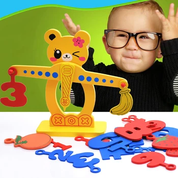 Nauji Vaikiški Mediniai Vaisiai Skaitmeninės Skalės Balansas Žaislų Kūdikių Ankstyvojo Mokymosi Švietimo Montessori Matematikos Žaislai Vaikams Švietimo Žaislas