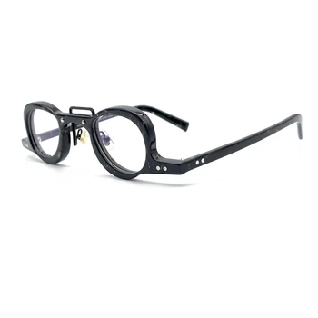 Rankų darbo Acetatas Juoda Rausva Skaitymo akiniai Mados Vyrai Moterys Optinių Rėmelių Vintage Retro Akinių rėmeliai