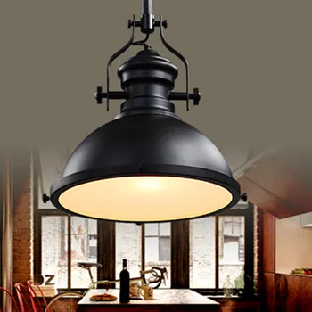 Originalus Vintage pakabukas lemputė lemputės amerikietiško stiliaus šviesos retro pakabukas geležies žibintai industrie hanglampen viešbučio bare šviesos