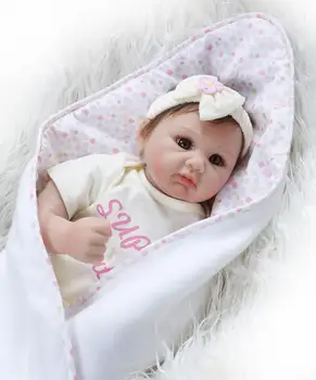 Originalus NPK naujo dizaino silikono reborn baby lėlės 22inch 55cm minkšta mergina naujagimių Bebe gyvas lėles bebe nekilnojamojo atgimsta boneca