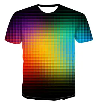 Karšto pardavimo naujas 3D spausdinimo T-shirt kūrybinis dizainas vertigo, Viršuje vyriški trumpomis rankovėmis mados tendencija universalus gatvės stiliaus gražus