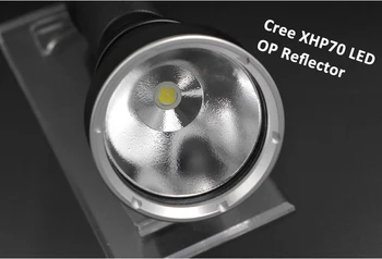 Manta Ray M70 3-Mode (Hi-Lo-S)5000 Liumenų CREE XLamp XHP70 LED Žibintuvėlis Žibintuvėlis už Kempingas, Žygiai Galia 4x 18650 baterijas