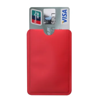 10 vnt Anti-Scan Kortelę, Rankovės Kredito RFID Kortelių apsaugos Anti-magnetinis Aliuminio Folija Nešiojamų Banko Kortelės Turėtojas
