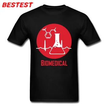 Biomedicinos T Marškinėliai Vyrams Mokyklos Marškinėlius Mados Juoda Raudona Balta Apranga Medvilnės marškinėliai Geek Chic Viršūnes Tees Studentų Stilius
