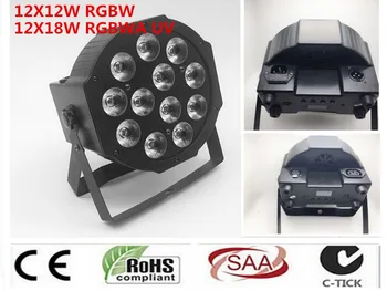 KRY RGBWA UV 12x18 W LED Butas SlimPar Quad Luce 6in1 LED DJ Plauti Scenos Šviesos dmx luce della lampada 6/10 channes
