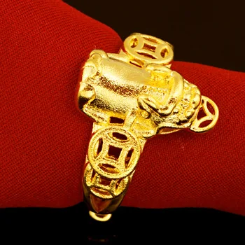 14 karatų Geltonasis Auksas Fine Jewelry Žiedas Vyrams Madinga Hiphop Grupė Prabangus Žiedas Vyrų Vestuvių Juostas, keičiamo dydžio Sterlingų Aukso Žiedas