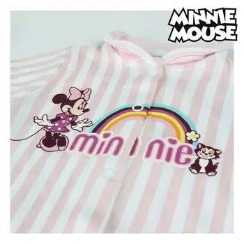 Kūdikio ilgomis rankovėmis Romper Kostiumas Minnie Mouse 74617 Rožinė