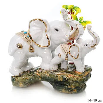 Statulėlės, dramblio su dramblį 19 cm