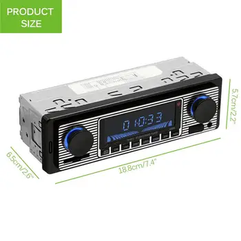 Bluetooth FM Radijas MP3 Player, Car Stereo Garso Paramą laisvųjų Rankų įranga Nuotolinio Valdymo AUX-IN Funkcija
