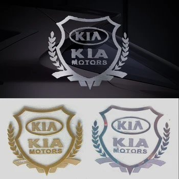 1pcs Automobilių langų VARIKLIAI emblema lipdukas Automobilio stilius Už KIA K2 K3 K5 Sorento Sportage R Rio Soul Auto Priedai