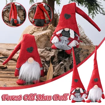 Kalėdų darbastalio apdaila imituoti Kalėdų Senelio lėlės pliušinis žaislas apdailos vaikams dovanas šventės puošybos festivalis prekes