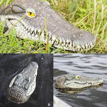 Naujų Meno Dekoro Plūduriuojantis Krokodilo Galva Vandens Masalui Sodas, Tvenkinys Meno Dekoro žąsys Kontroliuoti Naujų dropshipping karšto pardavimo 2020 #G2