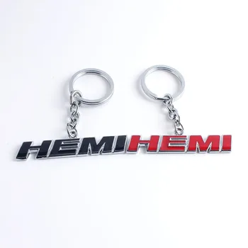 Automobilio raktas grandinę HEMI 3D Metalo, Raktų Žiedas Automobilių Simbolis-Logotipas Ženklelis-Tags Nominalių dėl RAM 1500 2500 3500 Jeep Dodge Challenger