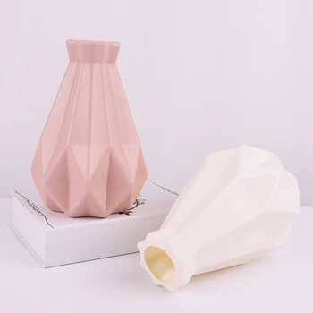 Modernios Popieriaus Lankstymo Stiliaus Plastikinių Gėlių Vazos Dekoracija Namuose Miegamasis @LS