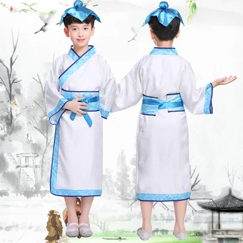 Tradicinės kinų šokių kostiumai berniukas ming opera vaikams Senovės Pasakų han tang dinastijos čing hanfu Suknelė Vaikų vaikai grils