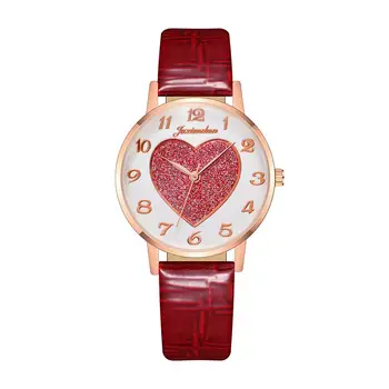 Strazdų Meilės Masto Paprasta Moteris Kvarcinis laikrodis su Derliaus Odos Juostos Dizainą, Prabangos Moterų Mados Laikrodis Moterų Laikrodžiai