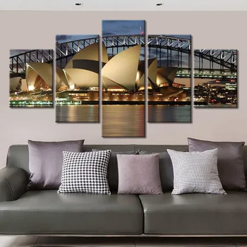 Drobė, Tapyba Sydney Opera House Plakatas Namų Dekoro Sienos Menas, Plakatų Ir Grafikos Dekoratyvinis Nuotrauką
