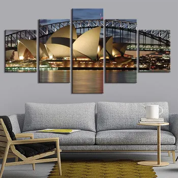 Drobė, Tapyba Sydney Opera House Plakatas Namų Dekoro Sienos Menas, Plakatų Ir Grafikos Dekoratyvinis Nuotrauką