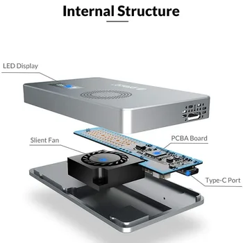 ORICO M. 2 Talpyklos NVME SSD Adapteris su LED Tempreture ir Vėsinimo Ventiliatorius PCIe Ratai USB3.1 Gen2 Tipas-C Kietos Saugojimo
