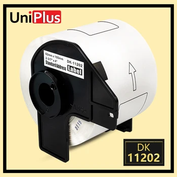 UniPlus DK Etiketės 11202 Suderinama Etikečių Spausdintuvas Brother DK-11202 2.4x3.9 colių Didelės Klijų Laivybos Pakeitimo Etiketės