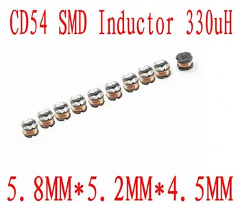1000PCS/daug SMD galia induktyvumo ritės CD54 330uh 331 Chip induktyvumo 5.8*5*4.5 mm