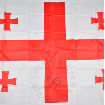 Gruzija 90*150cm vėliava Kabo Gruzijos Nacionalinės vėliavos susitikti,Paradas,šalis.Kabo,apdaila