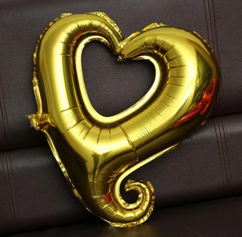 50 vnt./daug 45x45cm Aliuminio folija balionas širdelės formos balionas vestuvių/gimtadienio/Valentino Diena šalis širdies balionas