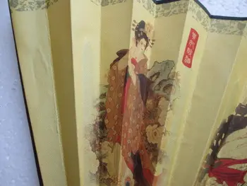 Kinų meno popierius, rankų darbo tapybos.Ansamblis lankstymo ventiliatorius