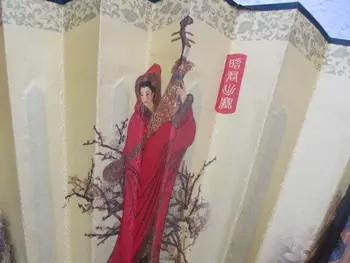 Kinų meno popierius, rankų darbo tapybos.Ansamblis lankstymo ventiliatorius