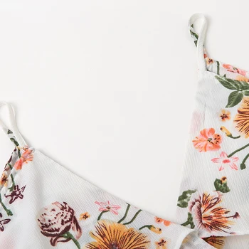 Bella Filosofija 2018 m. vasaros spageti dirželis moterų suknelė gėlių spausdinti pelenų ponios vestidos-line v-kaklo moteriška suknelė