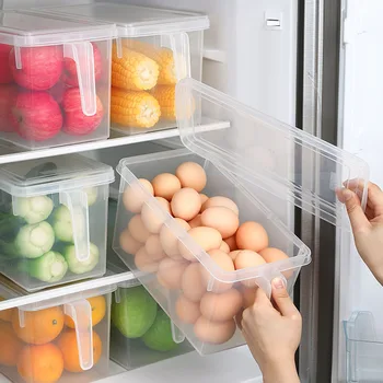 Šaldytuvas Vytelių Maisto Konteineryje Virtuvės Grūdai, Pupelės Saugojimo Būti Skaidri Talpinimo Uždaromos Namų Organizatorius
