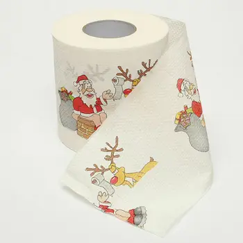 Naujas Mados Švenčių Vonia Santa Claus Tualetinio Popieriaus Kalėdų Prekių Audinių Roll Kalėdų Dekoro