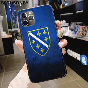 Bosnijos ir Hercegovinos vėliava Minkšto Silikono TPU Telefono Dangtelį iphone 5 5S SE 5C 6 6S 7 8 plus X XS XR 11 PRO MAX
