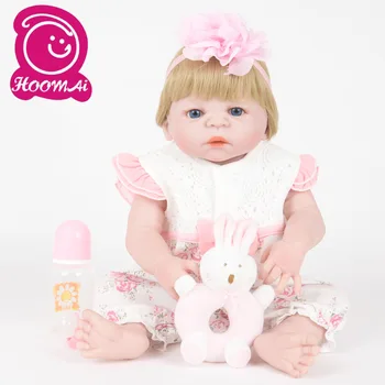 57CM viso Kūno Minkšto Silikono Merginos Reborn Baby Doll Maudytis Žaislai Tikroviška Princesė Mergina Lėlės Bebe Nekilnojamojo Atgimsta Boneca Menina