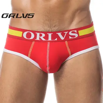 ORLVS Prekės ženklo Super Apatiniai Vyrų Vyrų Seksualios Trumpikės Medvilnės Audinio Tuščiaviduriai Dizaino Vyrų Apatinius, Apatinės Vyrų Kelnės