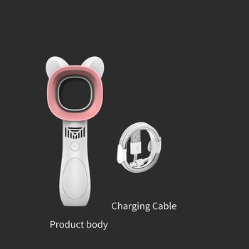 Nešiojamų Cute Kačių Lauko USB Įkrovimo Ventiliatorius Bladeless Ventiliatorius Nešiojamą Mini Šaldytuvas Jokių Lapų Patogu Aušinimo Ventiliatorius