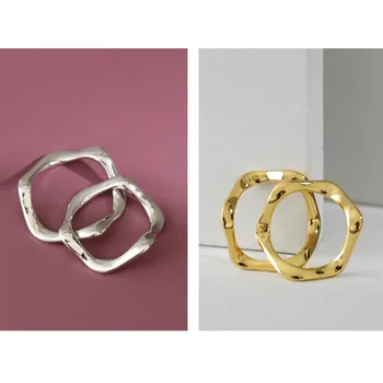 Paprasta Nereguliarus Bangų Modelį žavesio Žiedas 925 Sterlingas Sidabro Žiedai Moterims, Moteriška Sidabro Papuošalai anillos plata 925 para mujer