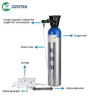 OZOTEK generador de Terapia de ozono MOG003 5-99 mg/ml 12VDC para odontología/terapia