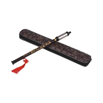 Raktas G Fleita Kinijos Tradicinės Muzikos Instrumentas, Vertikalus Prapūsti Bawu Juoda Bambuko Fleita Kinijos Nemokamai Reed Flute