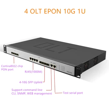 4/8EPON OLT 4/8 PON uosto OLT GEPON 4 SFP 1,25 G/10G PK INTERNETO valdymo Atviros programinės įrangos Atvirosios programinės įrangos 4pon SFP PX20+ PX20++ PX20+++