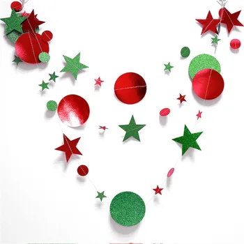 4M Šmėžavimas Žvaigždės Popieriaus Girliandą Linksmų Kalėdų Dekoracijas Namuose Naujųjų Metų 2021 Noel ChristmasTree Papuošalai Kerst 2020 Navidad