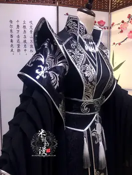Anime MO DAO ZU SHI Daina Lan Cosplay Jis Xuan Chang Geng Kostiumas Sha Po Lang Tian Guan Ci Fu Pobūdžio Hanfu Kostiumas Pilnas Komplektas